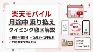 いつの申し込みがお得？他社回線から楽天モバイルへの乗り換えのベストなタイミングを解説