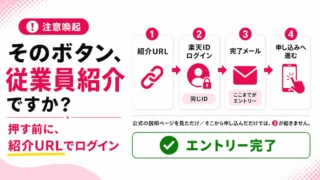 楽天モバイル従業員紹介リンクに注意｜公式ページだけでは対象外