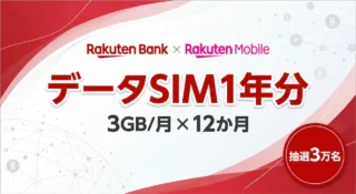 楽天銀行 楽天モバイルデータSIM1年分の条件と注意点｜本命は従業員紹介