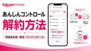 楽天モバイル「あんしんコントロール」の解約方法｜保護者承認・郵送も解説