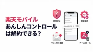 楽天モバイルのあんしんコントロールは解約できる？条件・手順・注意点を解説