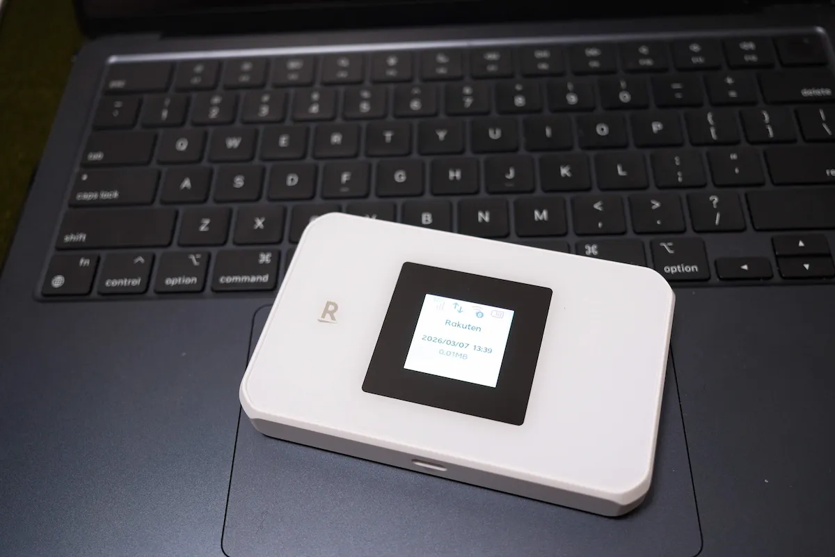 Rakuten WiFi Pocket 5GとノートPCの接続イメージ