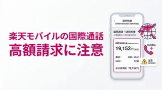 楽天モバイルの国際通話で高額請求に注意｜Rakuten Linkでも無料にならないケースを解説