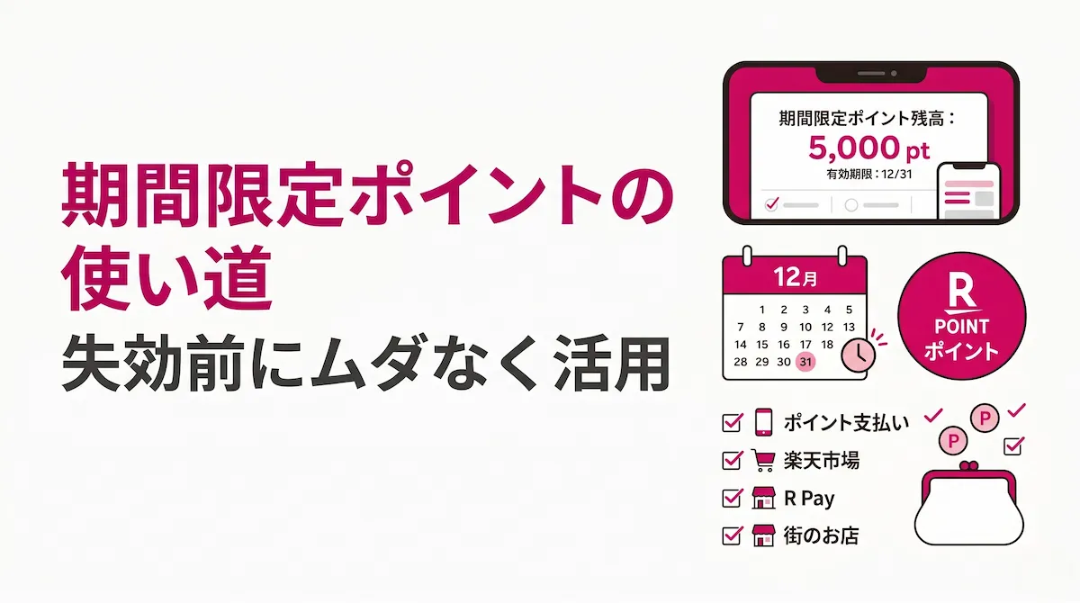 楽天モバイルでもらった期間限定ポイントの使い道｜失効しにくい使い方を解説