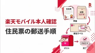 楽天モバイルの郵送本人確認とは？住民票の写し等で確認する流れを解説