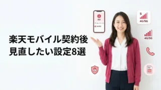 楽天モバイル契約後のおすすめ設定8つ｜Rakuten Link・5G・家族割までまとめて確認