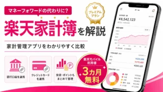 楽天家計簿はマネーフォワードの代わりになる？楽天モバイル利用者向け3カ月無料特典も解説