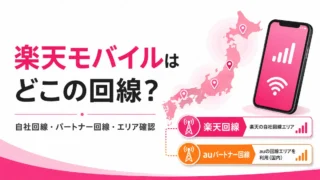 楽天モバイルはどこの回線？自社回線・auパートナー回線・エリア確認方法を解説