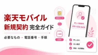 楽天モバイルの新規契約完全ガイド｜必要なもの・新しい電話番号・手順