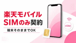 楽天モバイルをSIMのみで契約する方法｜料金・キャンペーン・開通手順